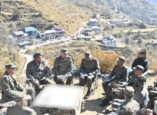 Army Chief Reviews Terror Grid